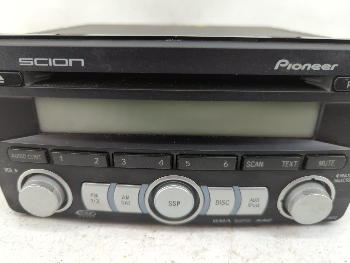 2008-2010 Scion Tc Radio AM FM Cd Player Receiver Replacement P/N:PT546-00080 DEH-M8027ZT Fits OEM Used Auto Parts - Oemused