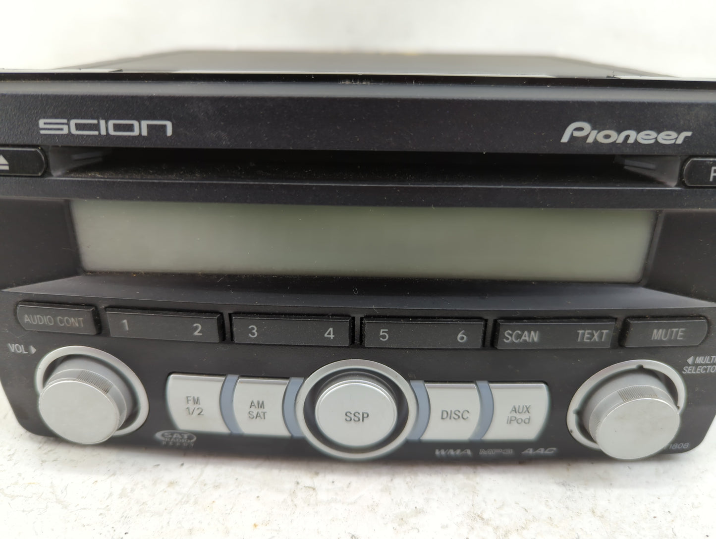 2008-2010 Scion Tc Radio AM FM Cd Player Receiver Replacement P/N:PT546-00080 DEH-M8027ZT Fits OEM Used Auto Parts - Oemused