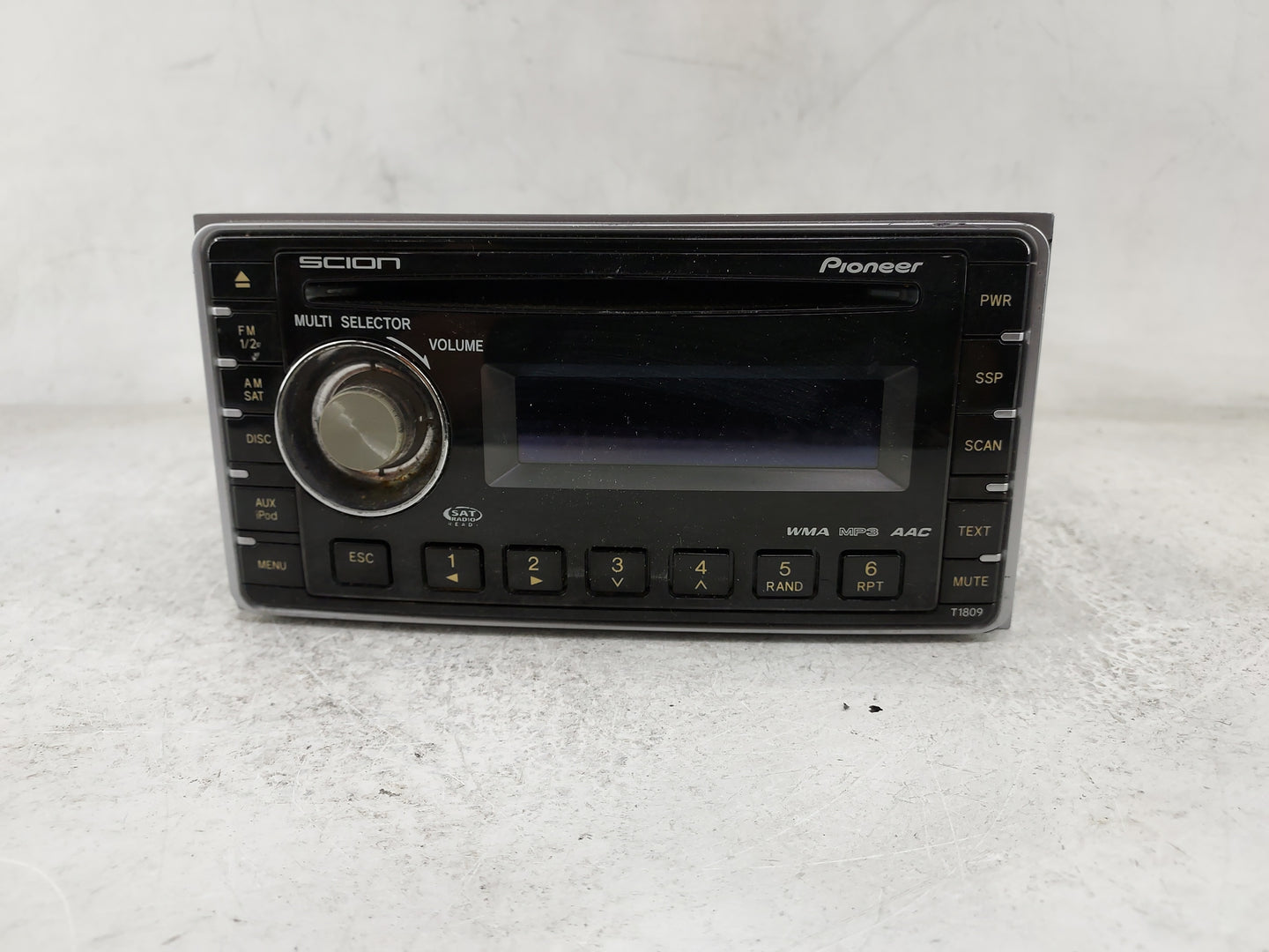 2006-2010 Scion Tc Radio AM FM Cd Player Receiver Replacement P/N:PT546-00081 DEH-M8127ZT Fits OEM Used Auto Parts - Oemused