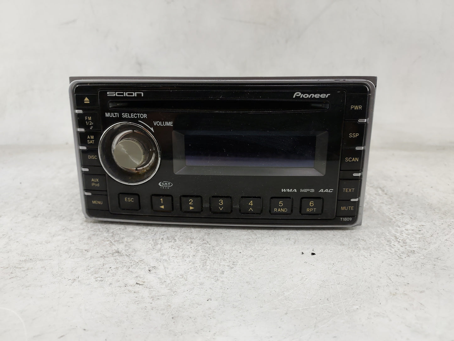 2006-2010 Scion Tc Radio AM FM Cd Player Receiver Replacement P/N:PT546-00081 DEH-M8127ZT Fits OEM Used Auto Parts - Oemused