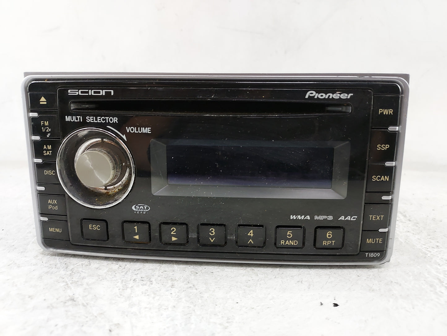 2006-2010 Scion Tc Radio AM FM Cd Player Receiver Replacement P/N:PT546-00081 DEH-M8127ZT Fits OEM Used Auto Parts - Oemused