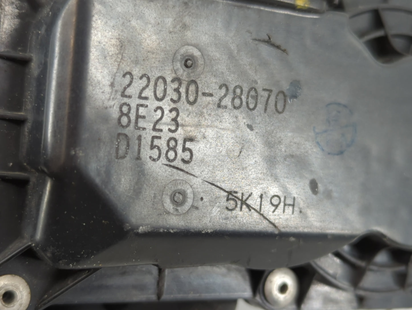 2006-2010 Scion Tc Throttle Body P/N:22030-28070 Fits Fits 2006 2007 2008 2009 2010 2011 2012 2013 2014 2015 OEM Used Auto P