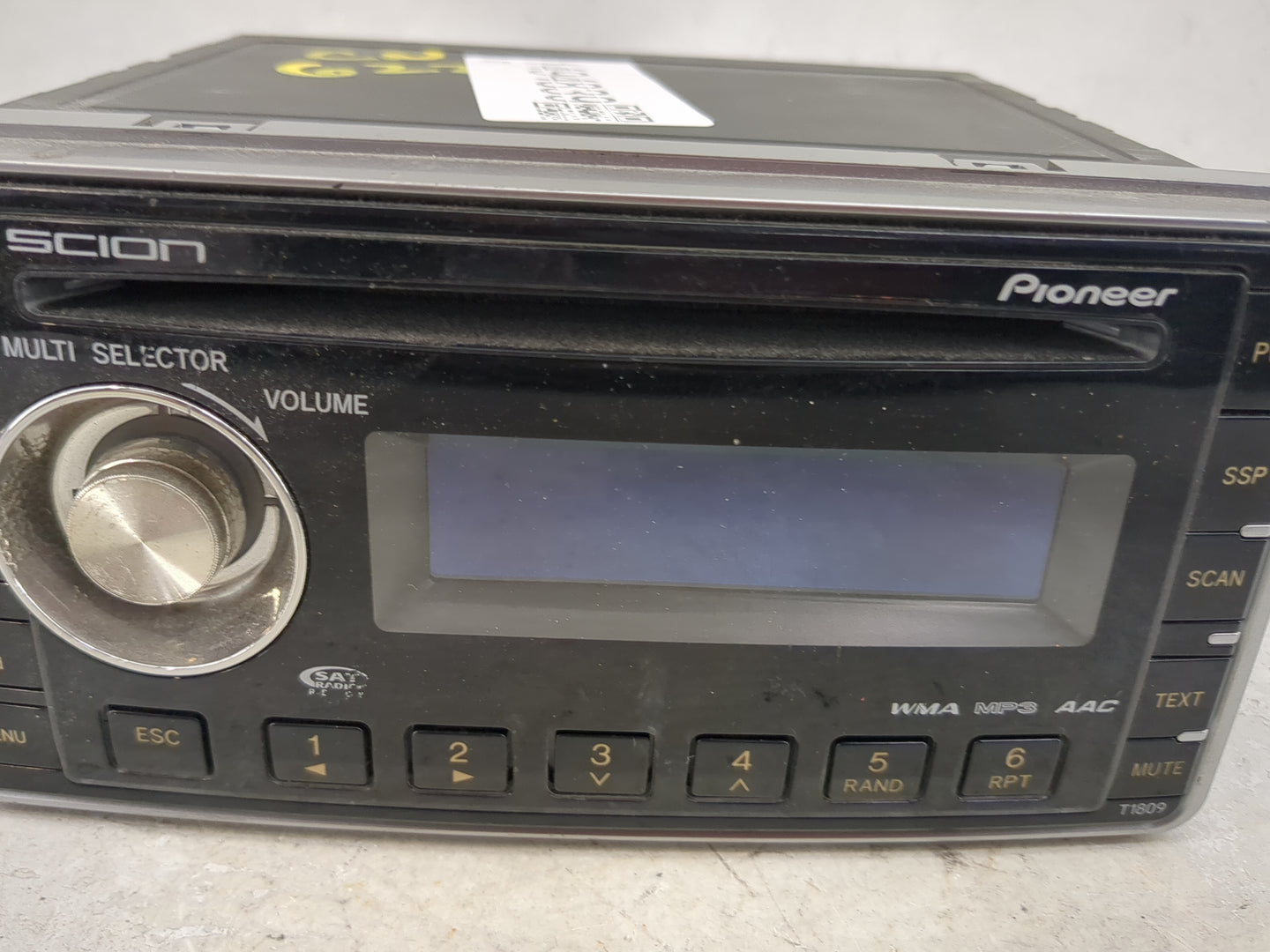 2008-2014 Scion Xb Radio AM FM Cd Player Receiver Replacement P/N:PT546-00081 DEH-M8127ZT Fits OEM Used Auto Parts - Oemused