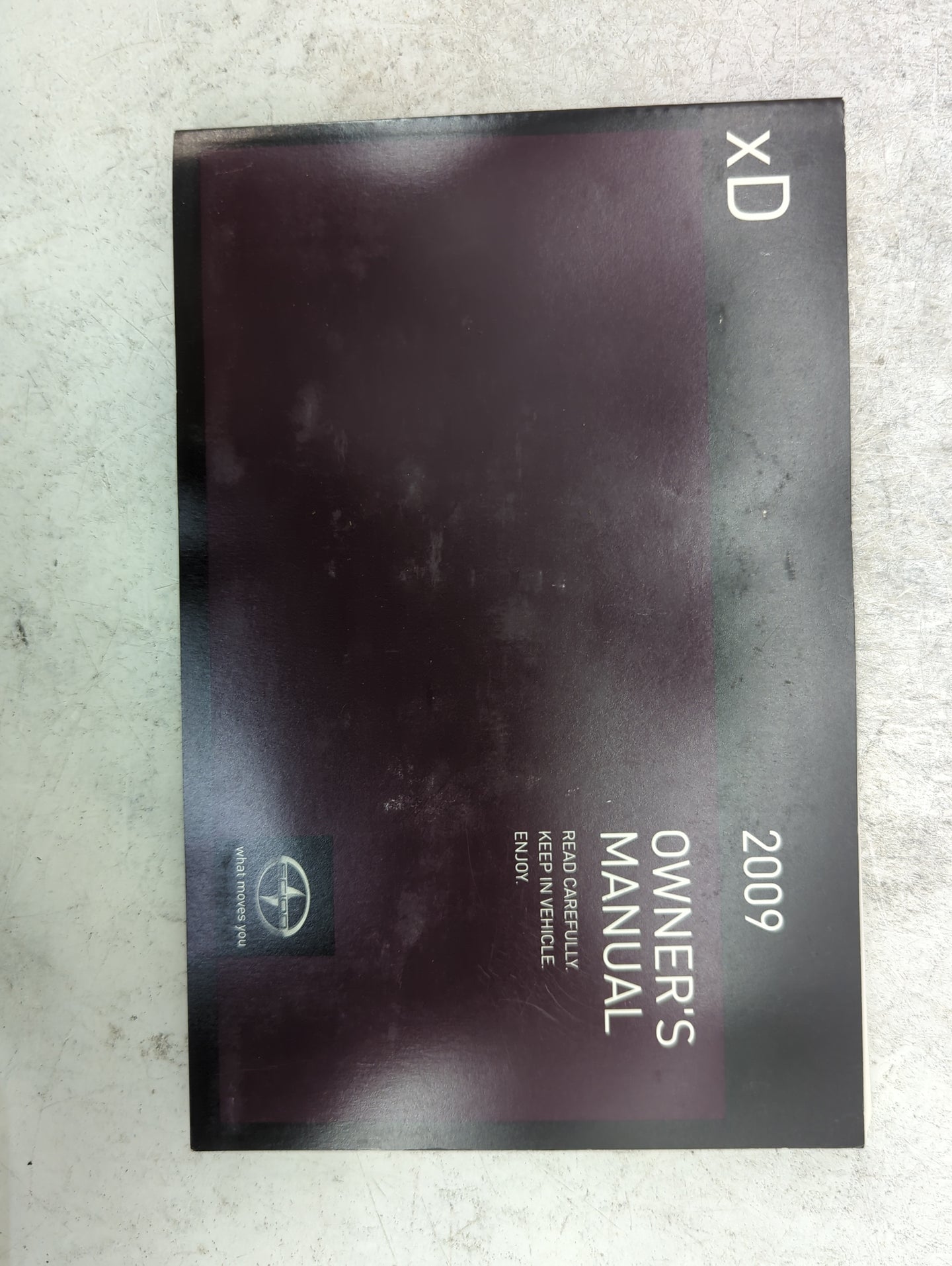 2009 Scion Xd Owners Manual Book Guide P/N:00505-SMG09-XD OEM Used Auto Parts - Oemusedautoparts1.com