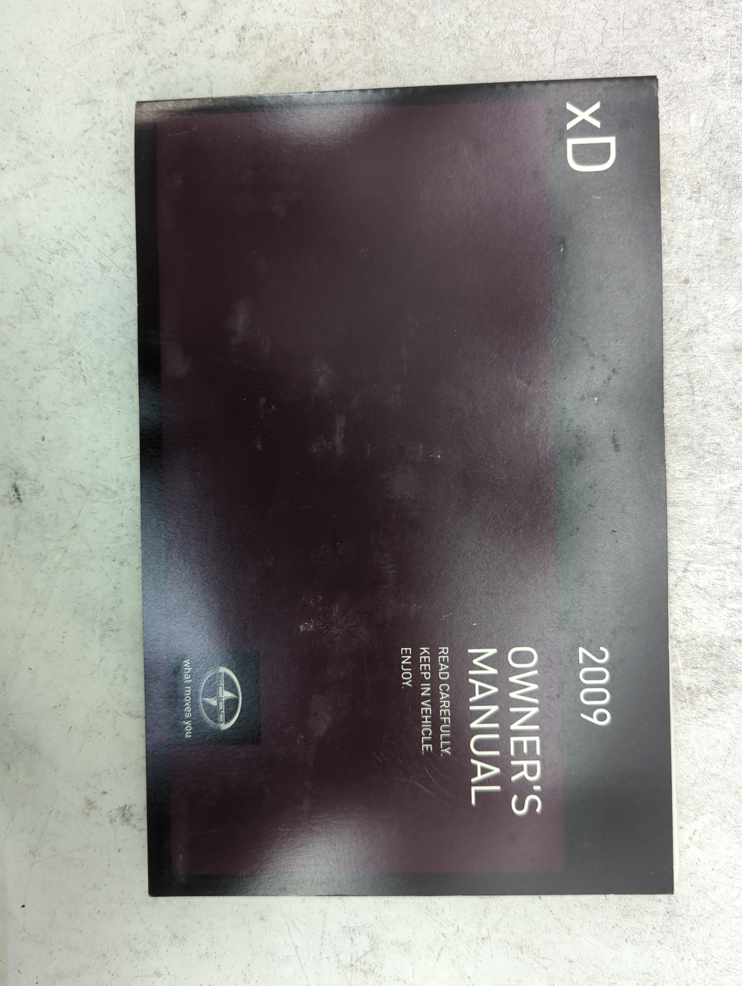 2009 Scion Xd Owners Manual Book Guide P/N:00505-SMG09-XD OEM Used Auto Parts - Oemusedautoparts1.com
