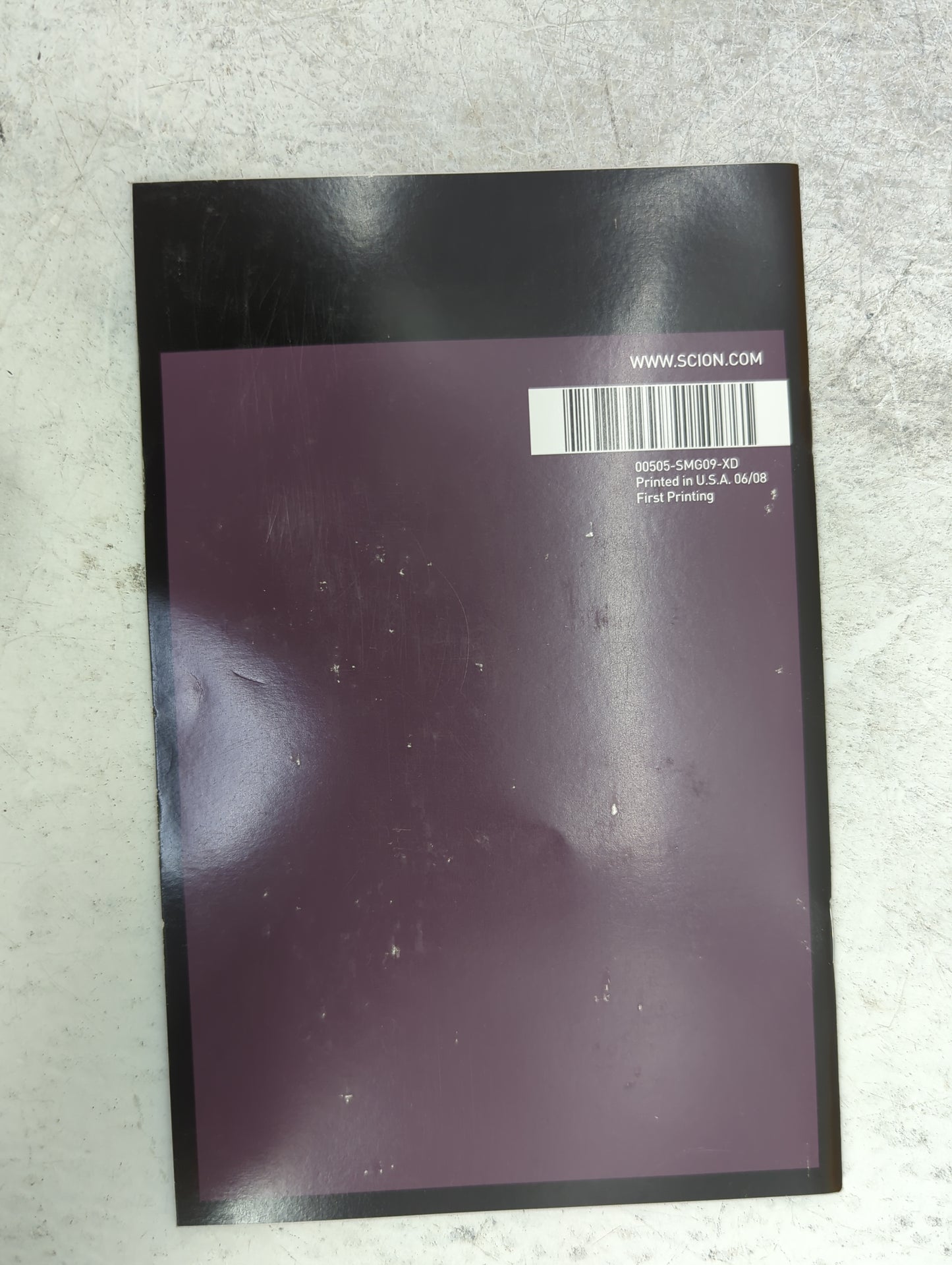 2009 Scion Xd Owners Manual Book Guide P/N:00505-SMG09-XD OEM Used Auto Parts - Oemusedautoparts1.com