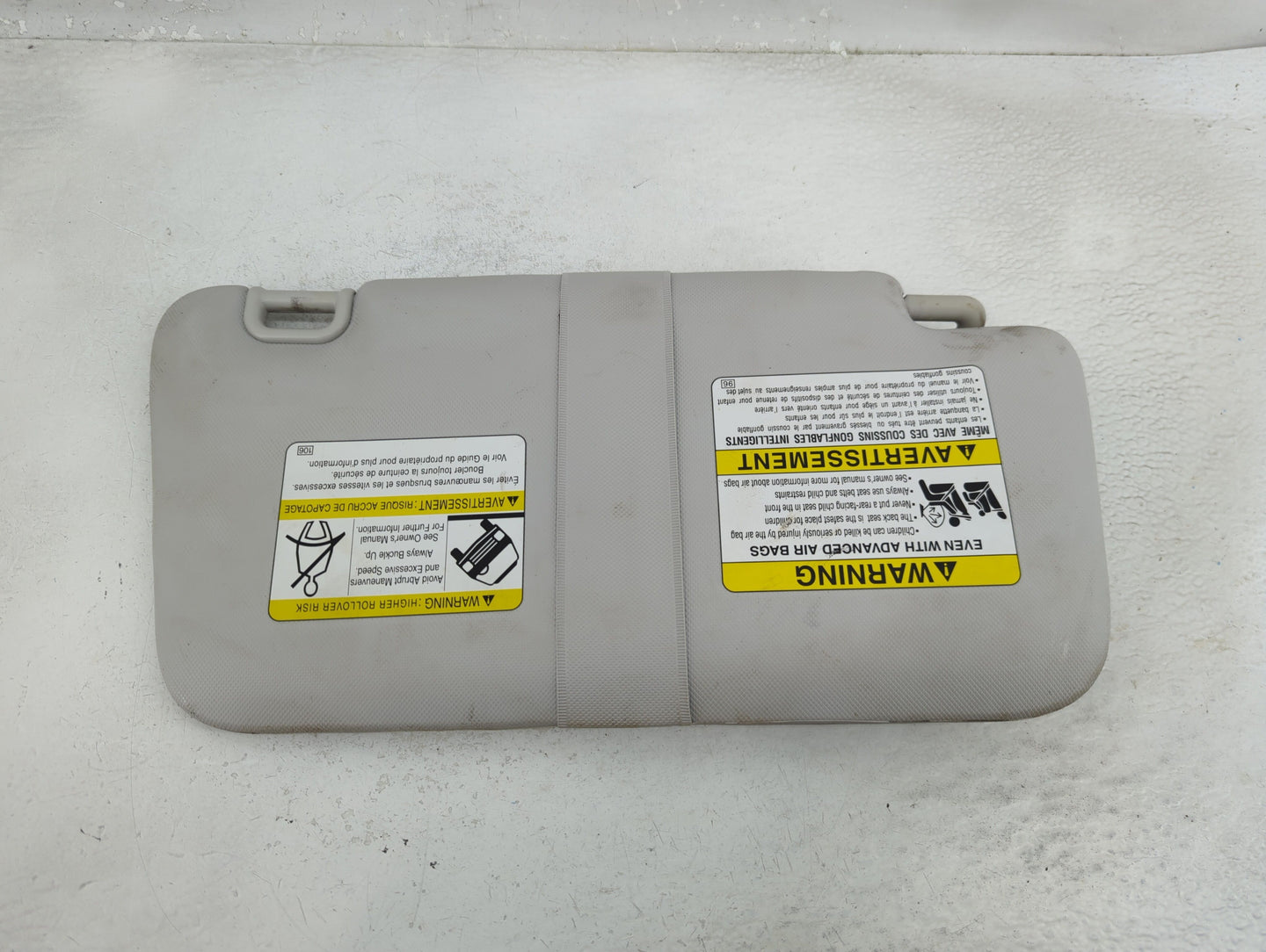 2009 Subaru Forester Sun Visor Shade Replacement Driver Left Mirror Fits OEM Used Auto Parts - Oemusedautoparts1.com