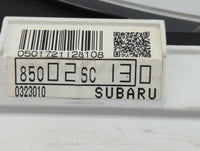 2009 Subaru Forester Instrument Cluster Speedometer Gauges P/N:85002SC130 Fits OEM Used Auto Parts - Oemusedautoparts1.com