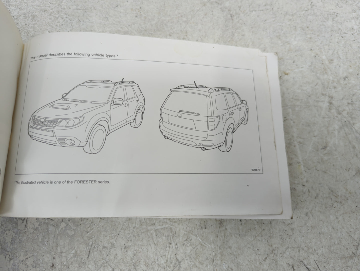 2009 Subaru Forester Owners Manual Book Guide P/N:MSA5M0903A A8140BE-B OEM Used Auto Parts - Oemusedautoparts1.com