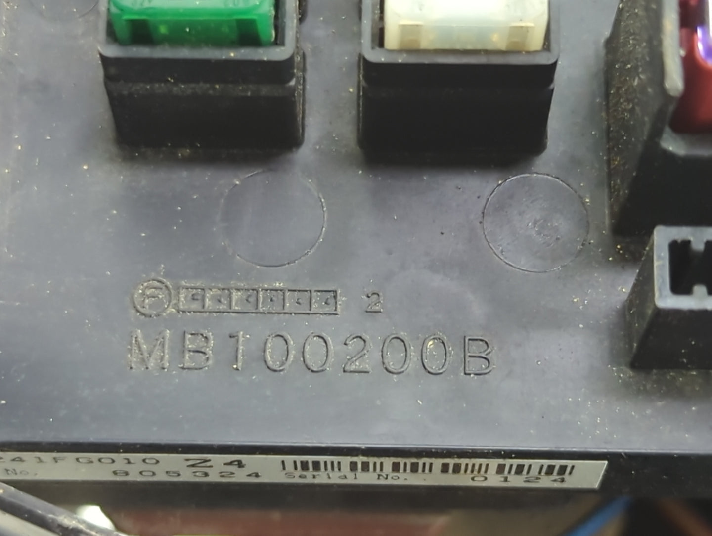 2009 Subaru Forester Fusebox Fuse Box Panel Relay Module P/N:MB100200B Fits Fits 2008 2010 2011 OEM Used Auto Parts - Oemuse