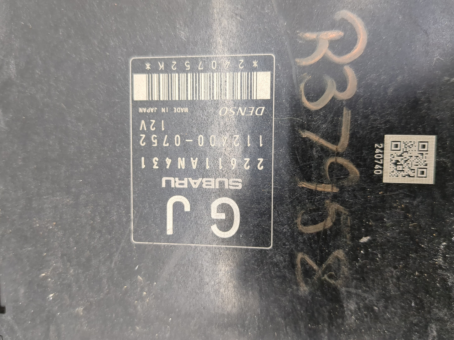 2009 Subaru Forester PCM Engine Control Computer ECU ECM PCU OEM P/N:112400-0752 Fits OEM Used Auto Parts - Oemusedautoparts