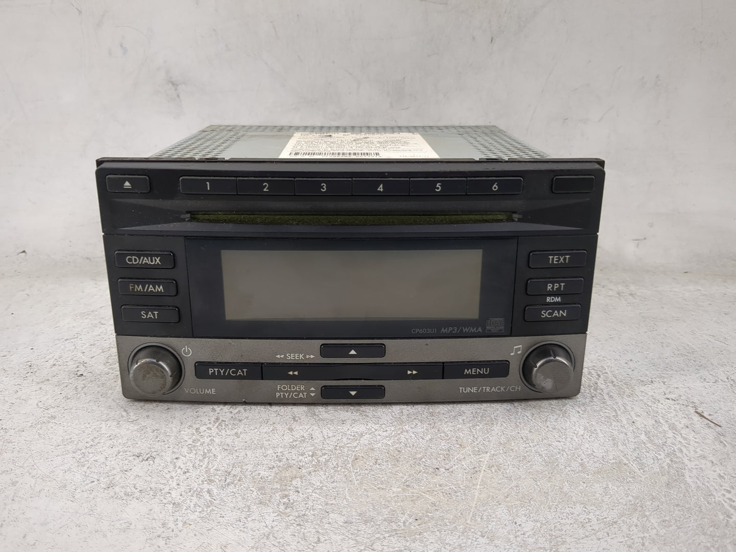 2009 Subaru Forester Radio AM FM Cd Player Receiver Replacement P/N:86201SC600 PF-2982B-A, CP603U1 Fits OEM Used Auto Parts 