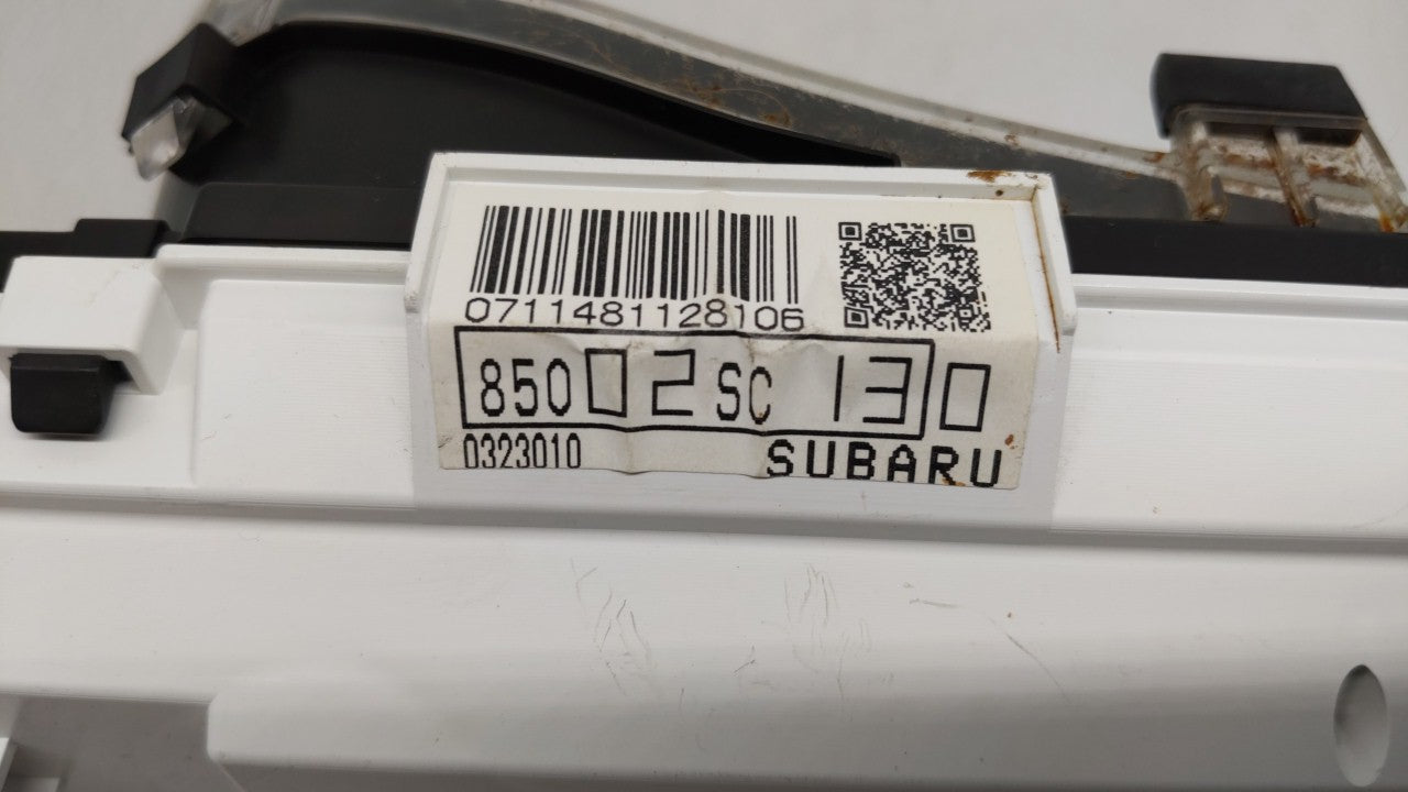2009 Subaru Forester Instrument Cluster Speedometer Gauges P/N:85002SC130 Fits OEM Used Auto Parts - Oemusedautoparts1.com