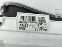 2009 Subaru Forester Instrument Cluster Speedometer Gauges P/N:85002SC120 Fits OEM Used Auto Parts - Oemusedautoparts1.com
