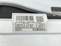 2009 Subaru Forester Instrument Cluster Speedometer Gauges P/N:85002SC130 Fits OEM Used Auto Parts - Oemusedautoparts1.com