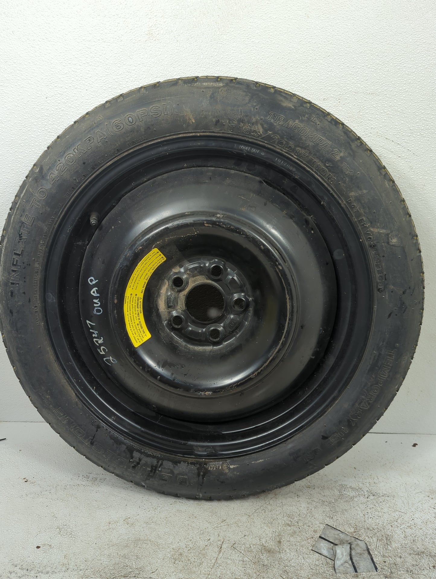 2009-2013 Subaru Forester Spare Donut Tire Wheel Rim Oem 5037178 - Oemusedautoparts1.com