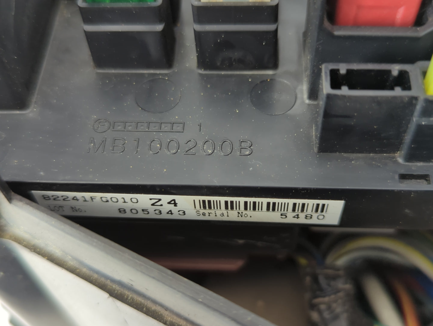 2009 Subaru Forester Fusebox Fuse Box Panel Relay Module P/N:MB100200B Fits Fits 2008 2010 2011 OEM Used Auto Parts - Oemuse