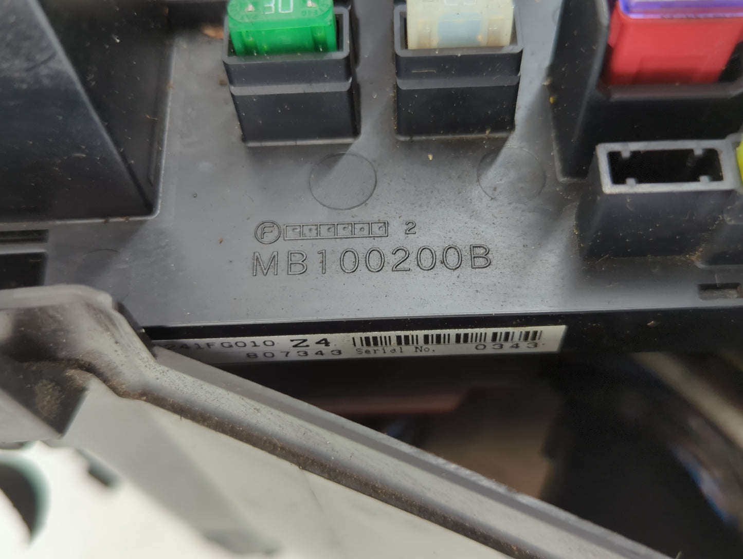2009 Subaru Forester Fusebox Fuse Box Panel Relay Module P/N:MB100200B Fits Fits 2008 2010 2011 OEM Used Auto Parts - Oemuse