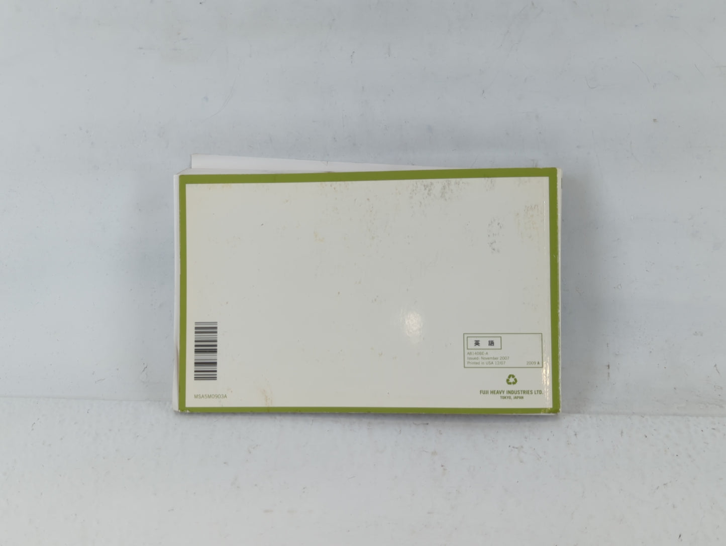 2009 Subaru Forester Owners Manual Book Guide P/N:A8140BE-A OEM Used Auto Parts - Oemusedautoparts1.com