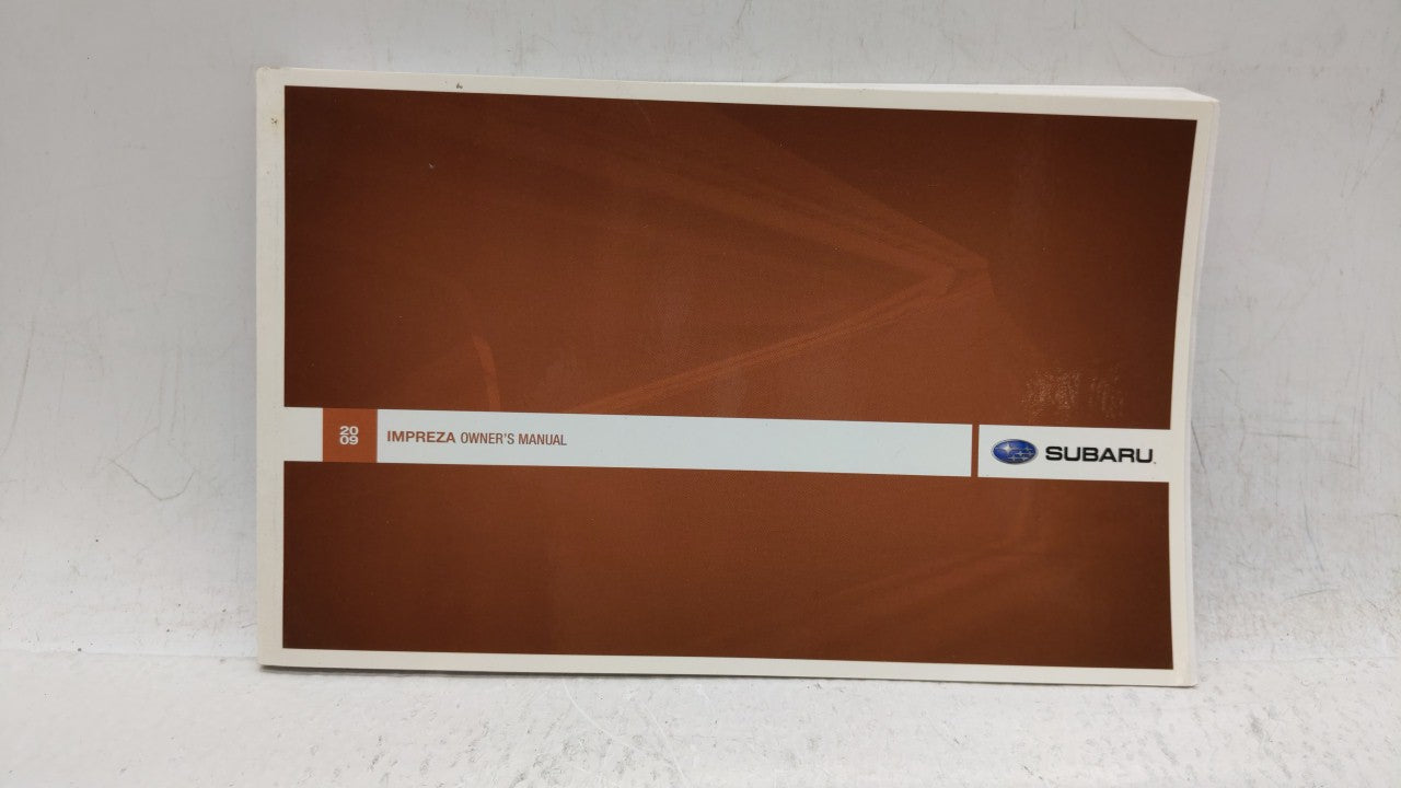 2009 Subaru Impreza Owners Manual Book Guide OEM Used Auto Parts - Oemusedautoparts1.com