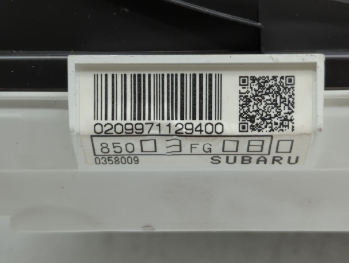 2009 Subaru Impreza Instrument Cluster Speedometer Gauges P/N:85003FG080 Fits OEM Used Auto Parts - Oemusedautoparts1.com