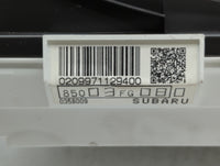 2009 Subaru Impreza Instrument Cluster Speedometer Gauges P/N:85003FG080 Fits OEM Used Auto Parts - Oemusedautoparts1.com