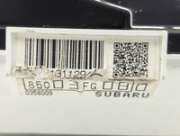 2009 Subaru Impreza Instrument Cluster Speedometer Gauges P/N:85003FG080 Fits OEM Used Auto Parts - Oemusedautoparts1.com