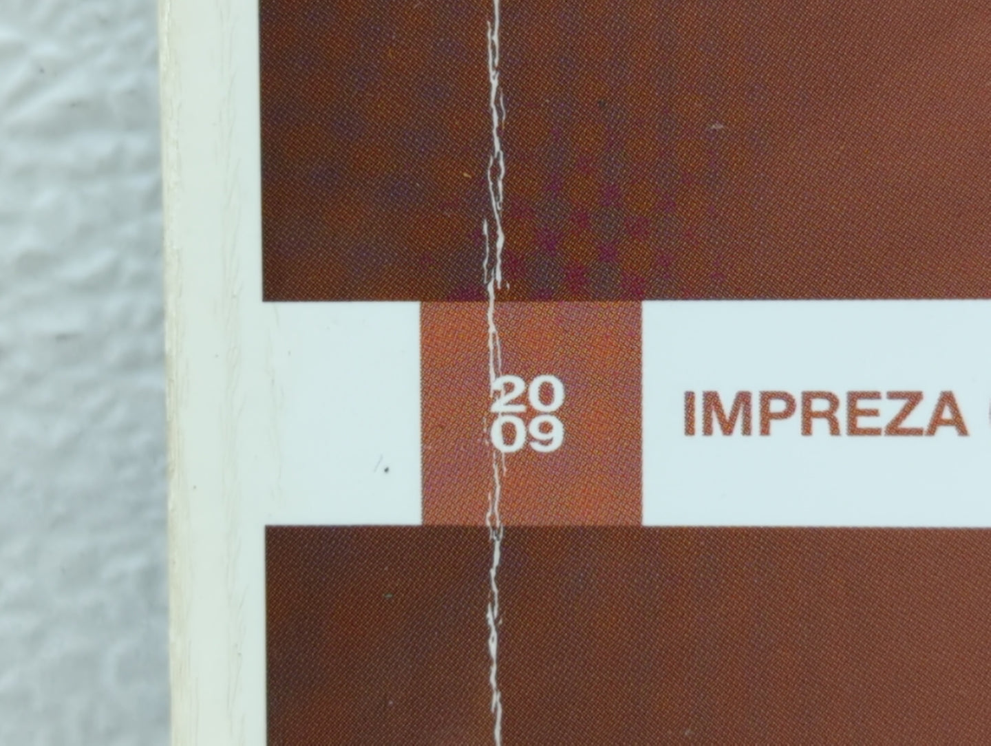 2009 Subaru Impreza Owners Manual Book Guide OEM Used Auto Parts - Oemusedautoparts1.com