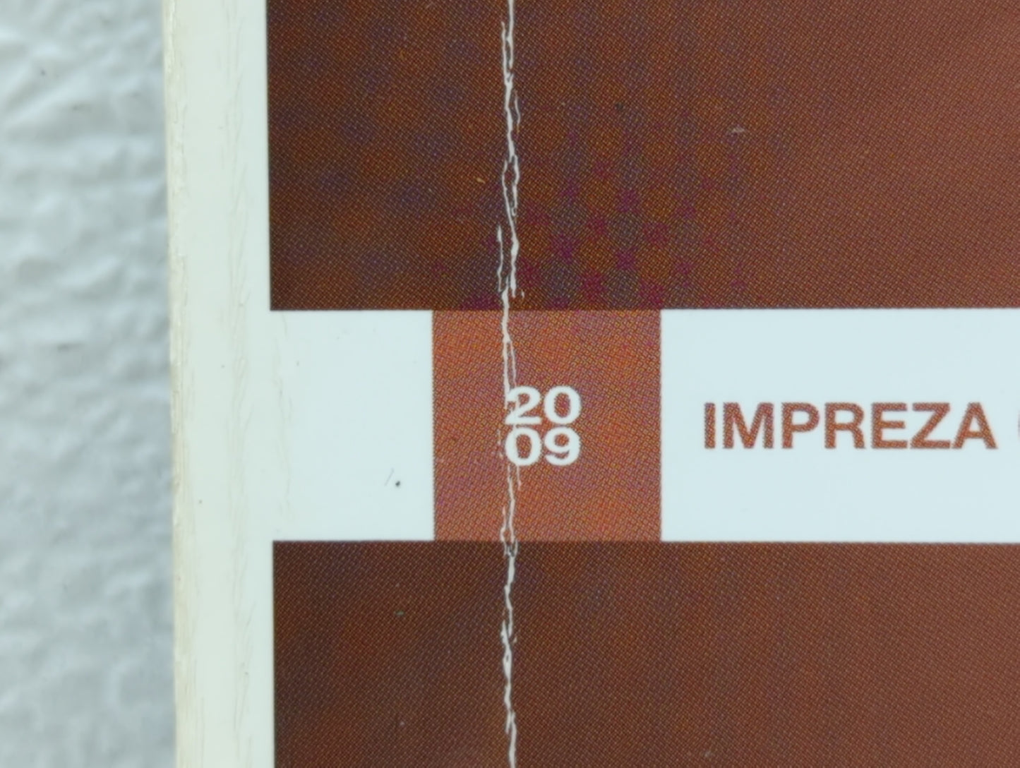 2009 Subaru Impreza Owners Manual Book Guide OEM Used Auto Parts - Oemusedautoparts1.com