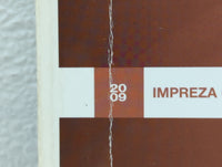 2009 Subaru Impreza Owners Manual Book Guide OEM Used Auto Parts - Oemusedautoparts1.com