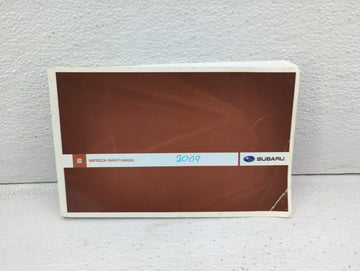 2009 Subaru Impreza Owners Manual Book Guide OEM Used Auto Parts - Oemusedautoparts1.com