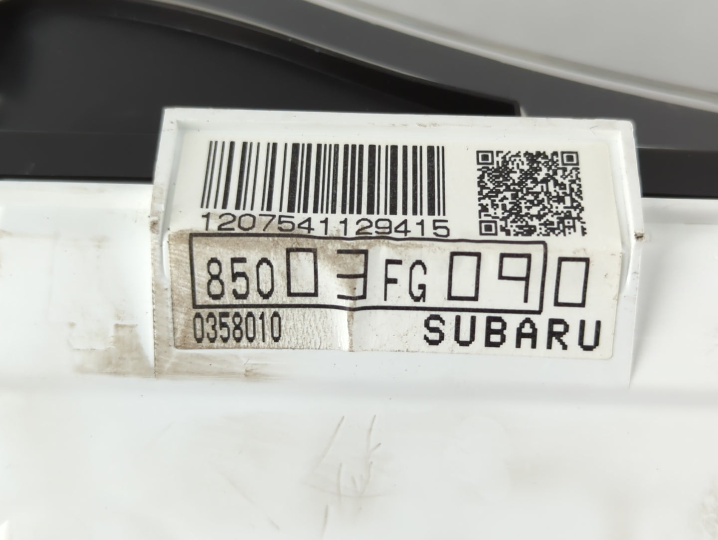 2009 Subaru Impreza Instrument Cluster Speedometer Gauges P/N:0358010 85003FG090 Fits OEM Used Auto Parts - Oemusedautoparts