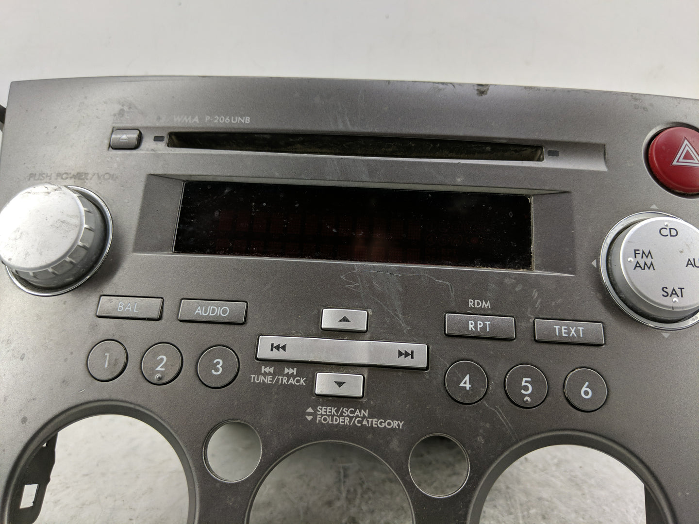 2009 Subaru Legacy Radio AM FM Cd Player Receiver Replacement P/N:86201AG72A Fits OEM Used Auto Parts - Oemusedautoparts1.co