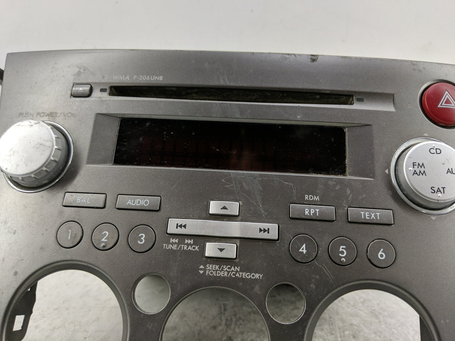 2009 Subaru Legacy Radio AM FM Cd Player Receiver Replacement P/N:86201AG72A Fits OEM Used Auto Parts - Oemusedautoparts1.co