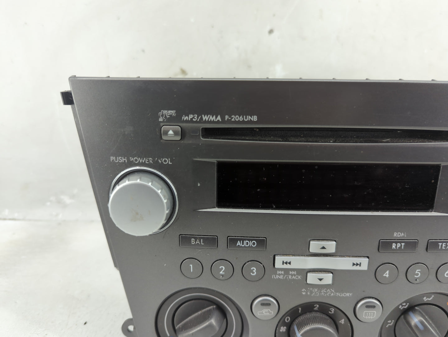 2007-2009 Subaru Legacy Radio AM FM Cd Player Receiver Replacement P/N:86210AG72A Fits Fits 2007 2008 2009 OEM Used Auto Par