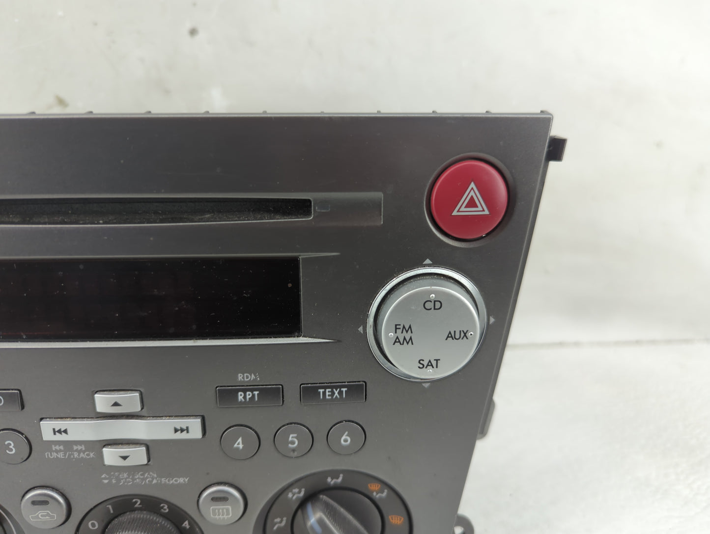 2007-2009 Subaru Legacy Radio AM FM Cd Player Receiver Replacement P/N:86210AG72A Fits Fits 2007 2008 2009 OEM Used Auto Par