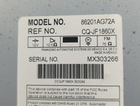 2007-2009 Subaru Legacy Radio AM FM Cd Player Receiver Replacement P/N:86210AG72A Fits Fits 2007 2008 2009 OEM Used Auto Par