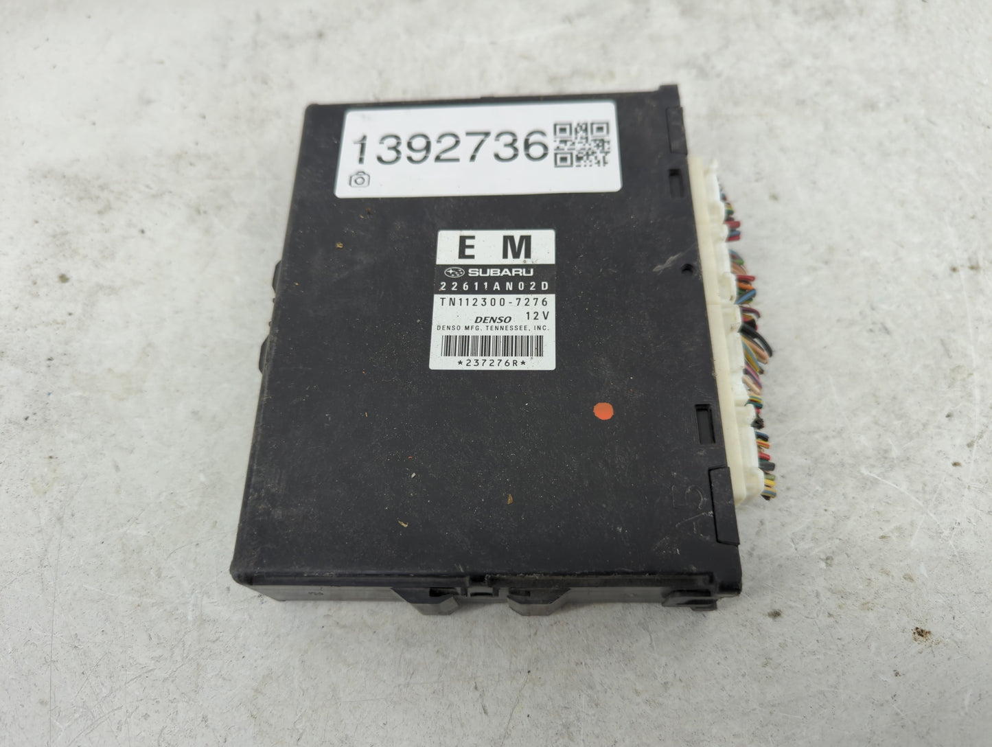 2008-2009 Subaru Legacy PCM Engine Control Computer ECU ECM PCU OEM P/N:22611AN02D Fits Fits 2008 2009 OEM Used Auto Parts -