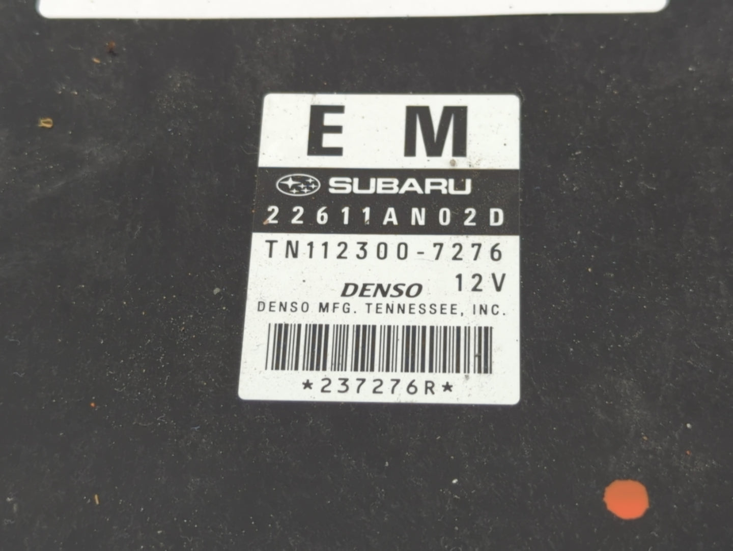 2008-2009 Subaru Legacy PCM Engine Control Computer ECU ECM PCU OEM P/N:22611AN02D Fits Fits 2008 2009 OEM Used Auto Parts -