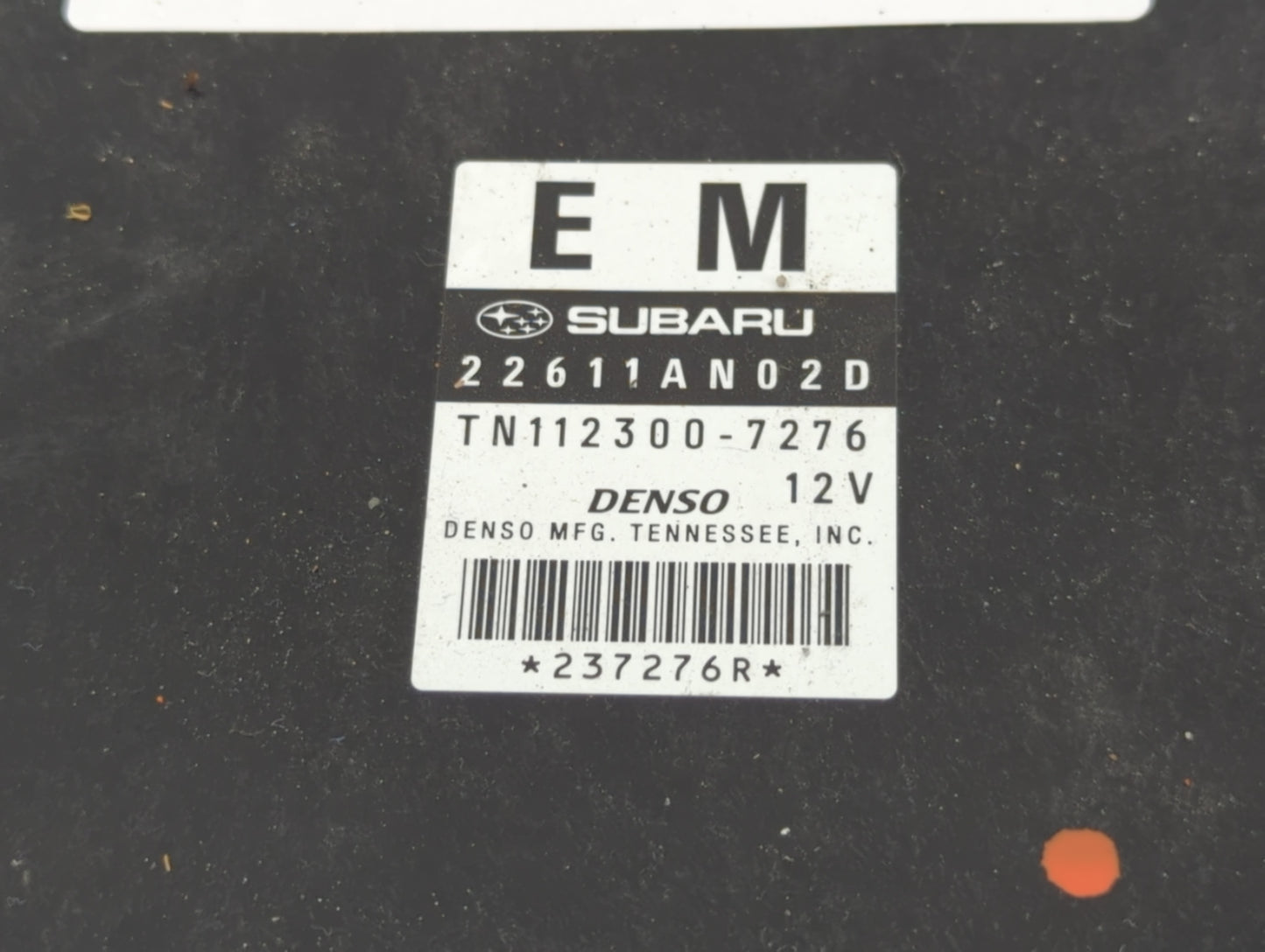 2008-2009 Subaru Legacy PCM Engine Control Computer ECU ECM PCU OEM P/N:22611AN02D Fits Fits 2008 2009 OEM Used Auto Parts -