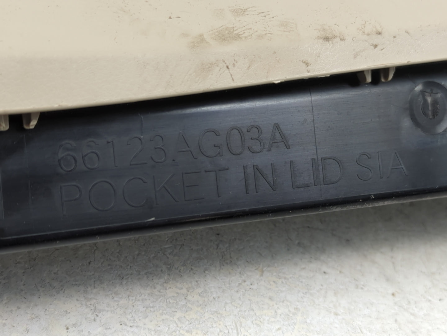 2009 Subaru Legacy Passenger Glove Box Door Storage Compartment - Oemusedautoparts1.com
