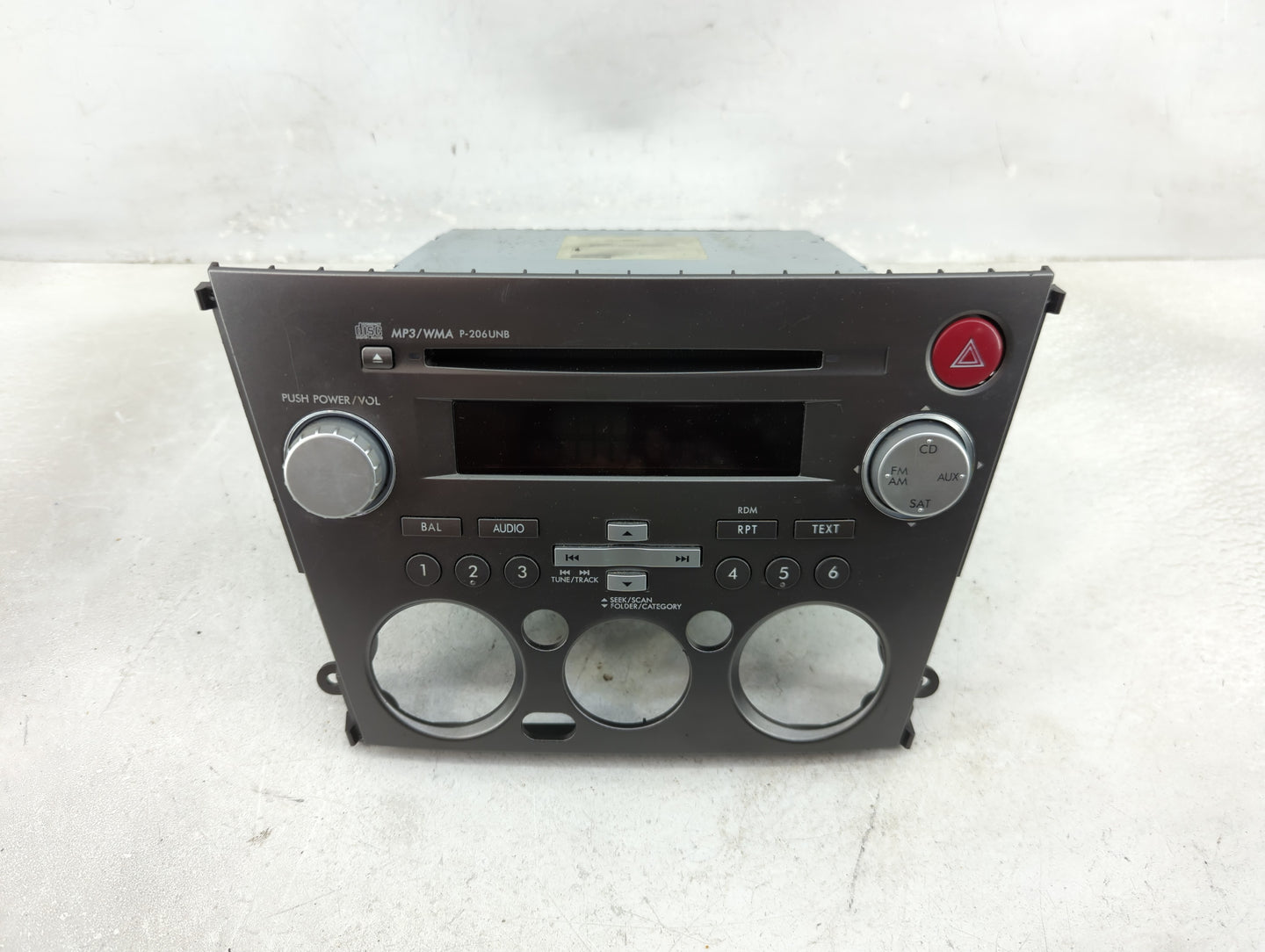 2007-2009 Subaru Legacy Radio AM FM Cd Player Receiver Replacement P/N:86201AG72A CQ-JF1860X Fits Fits 2007 2008 2009 OEM Us