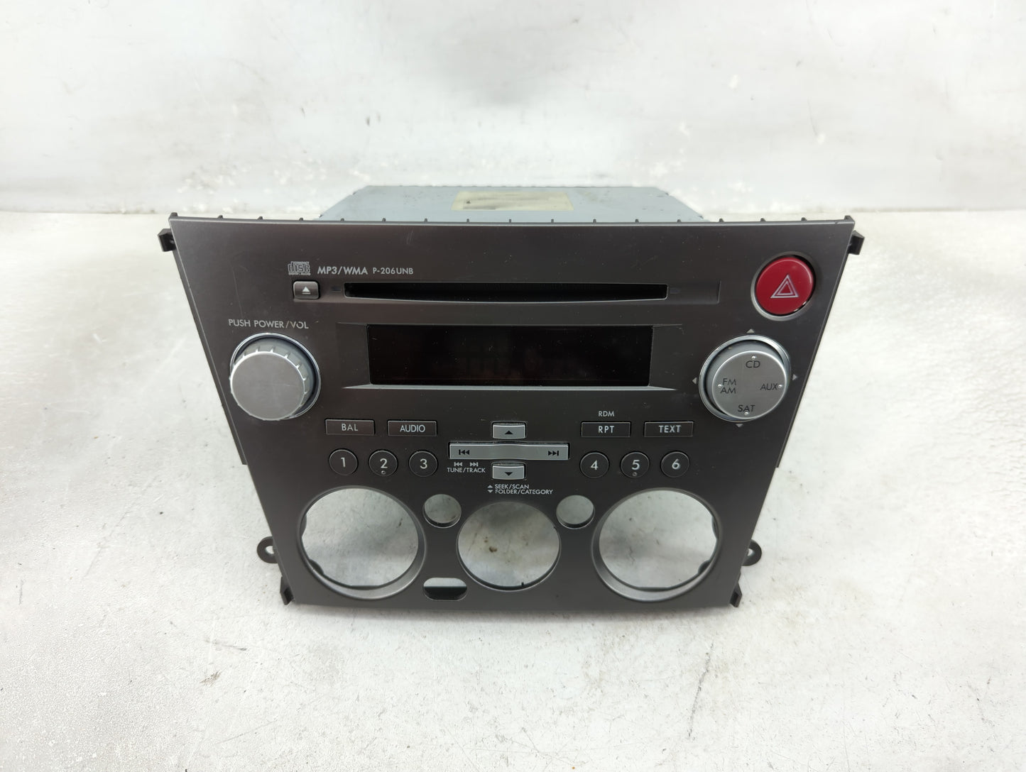 2007-2009 Subaru Legacy Radio AM FM Cd Player Receiver Replacement P/N:86201AG72A CQ-JF1860X Fits Fits 2007 2008 2009 OEM Us