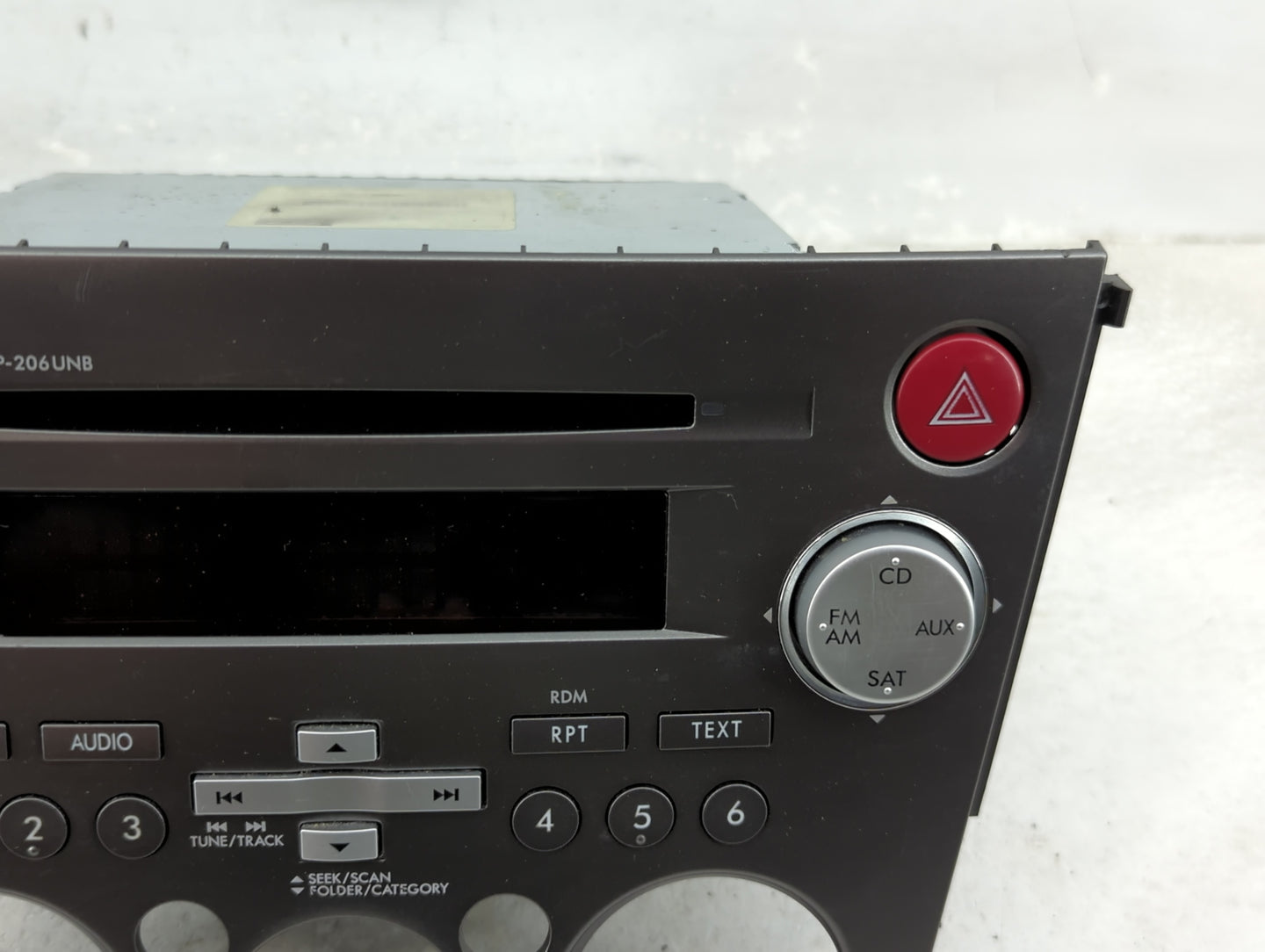 2007-2009 Subaru Legacy Radio AM FM Cd Player Receiver Replacement P/N:86201AG72A CQ-JF1860X Fits Fits 2007 2008 2009 OEM Us