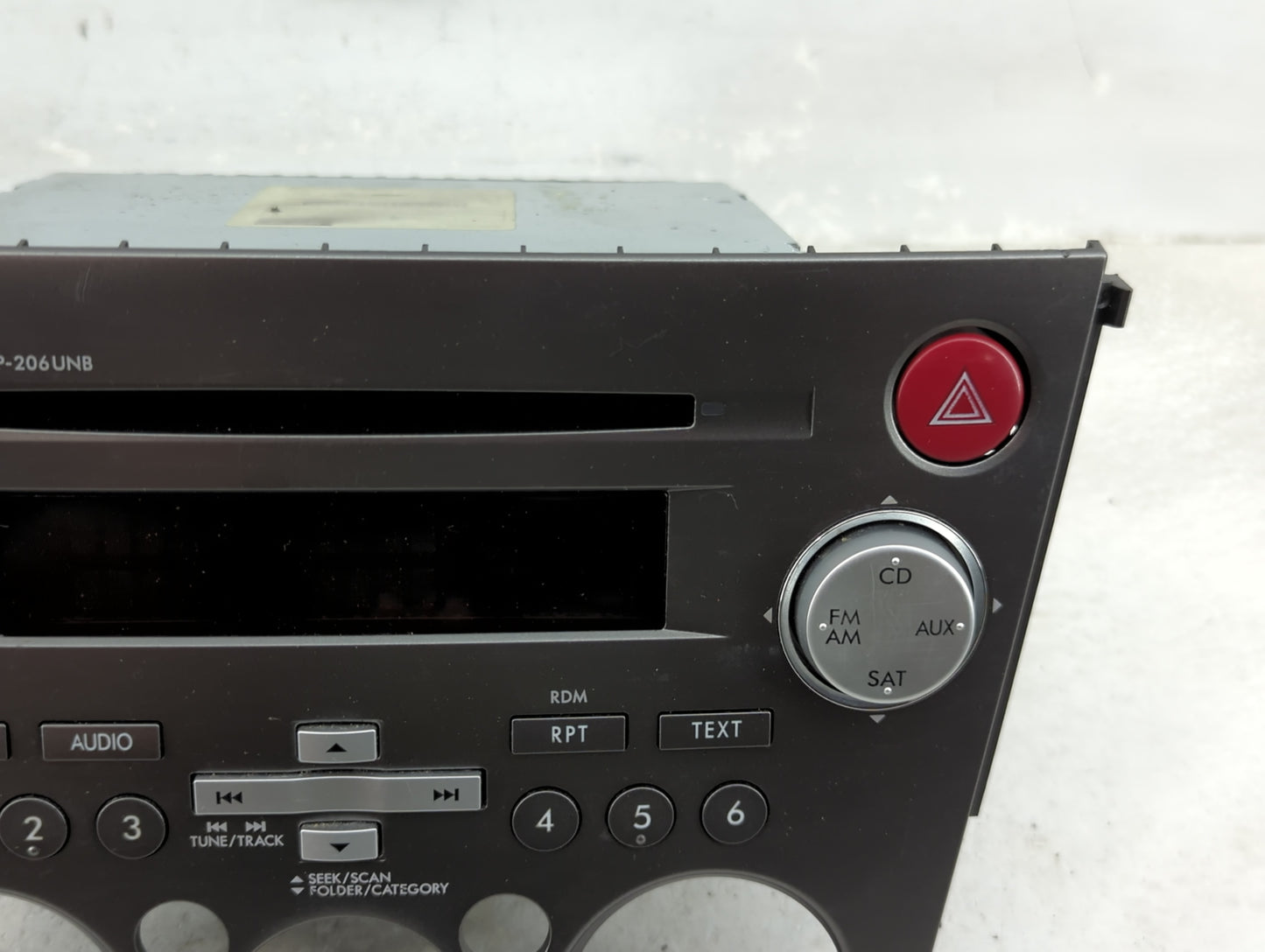 2007-2009 Subaru Legacy Radio AM FM Cd Player Receiver Replacement P/N:86201AG72A CQ-JF1860X Fits Fits 2007 2008 2009 OEM Us