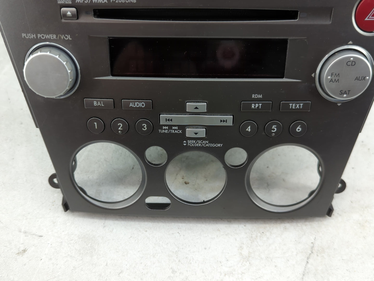 2007-2009 Subaru Legacy Radio AM FM Cd Player Receiver Replacement P/N:86201AG72A CQ-JF1860X Fits Fits 2007 2008 2009 OEM Us
