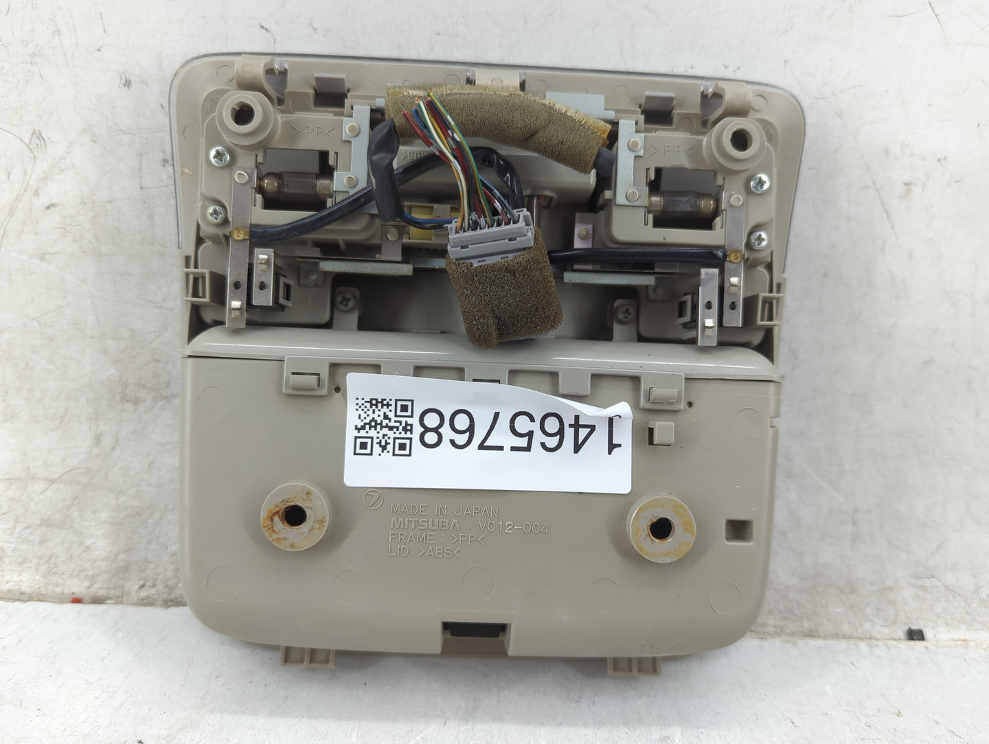2009 Subaru Legacy Overhead Roof Console Beige - Oemusedautoparts1.com