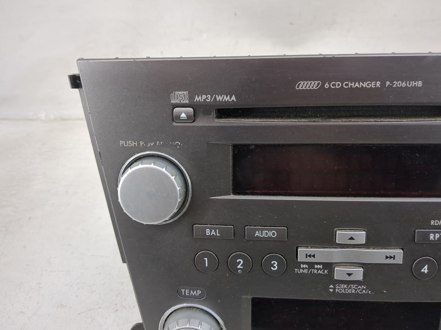 2009 Subaru Legacy Radio AM FM Cd Player Receiver Replacement P/N:86201AG73A CQ-EF1861X Fits OEM Used Auto Parts - Oemusedau
