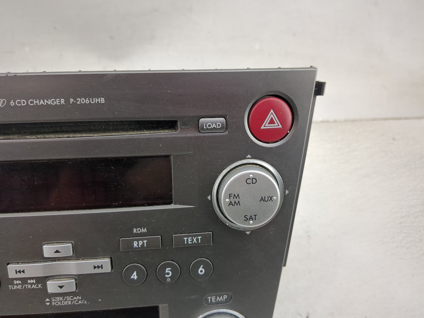 2009 Subaru Legacy Radio AM FM Cd Player Receiver Replacement P/N:86201AG73A CQ-EF1861X Fits OEM Used Auto Parts - Oemusedau
