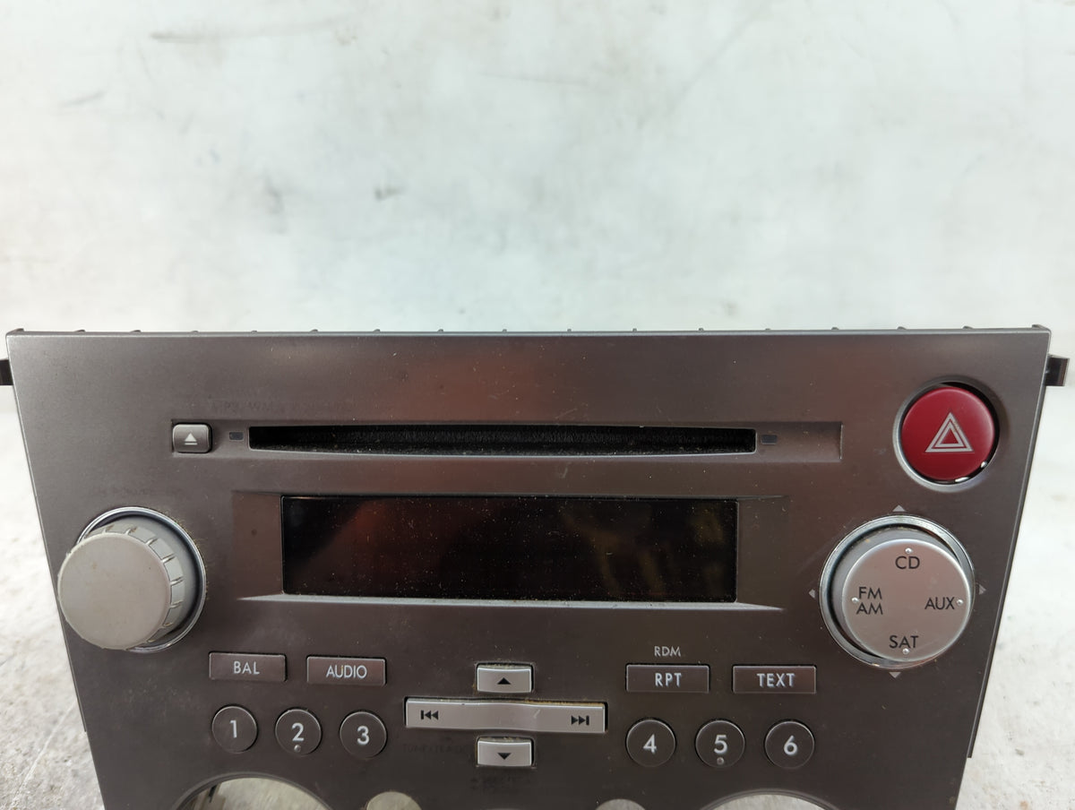 2007-2009 Subaru Legacy Radio AM FM Cd Player Receiver Replacement P/N:86201AG72A CQ-JF1860X Fits Fits 2007 2008 2009 OEM Us